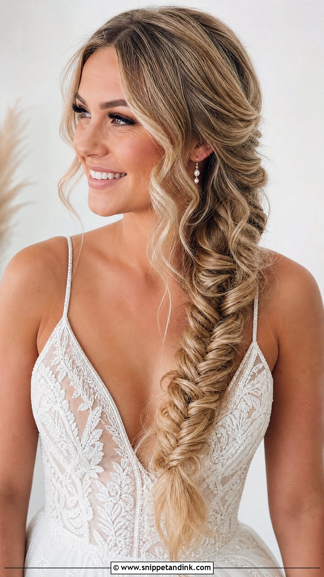 Easy Wedding Fishtail Braid - Snippet and Ink - 15 Easy Wedding Hair Styles