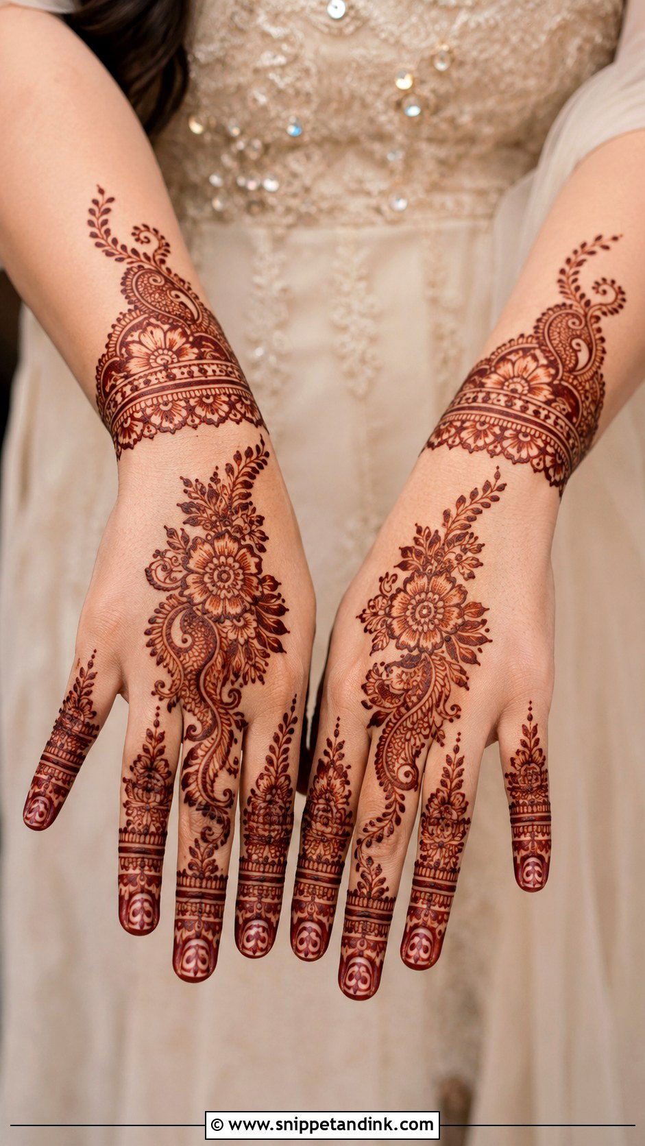 Easy Wedding Guest Mehndi Design - Snippet and Ink - 35 Easy Mehndi Design Ideas