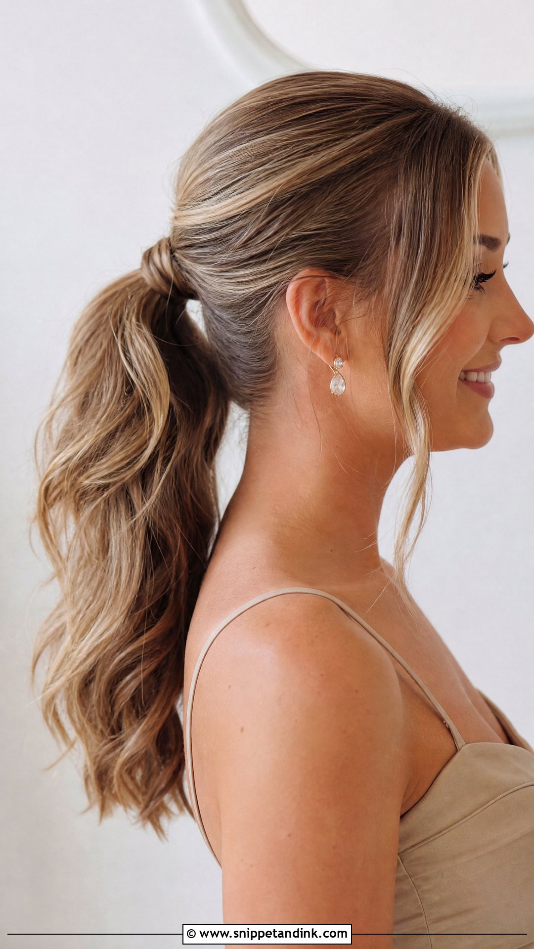 Easy Wedding Ponytail - Snippet and Ink - 15 Easy Hair for Wedding Ideas