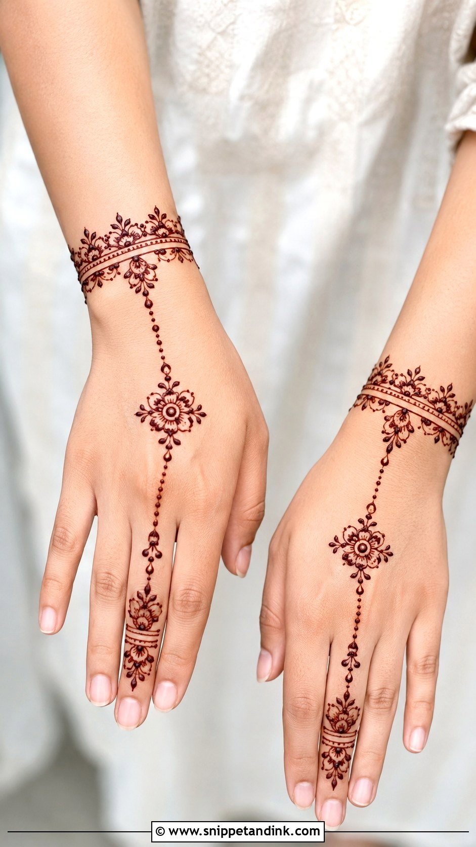 Easy Wrist Mehndi Design - Snippet and Ink - 35 Easy Mehndi Design Ideas