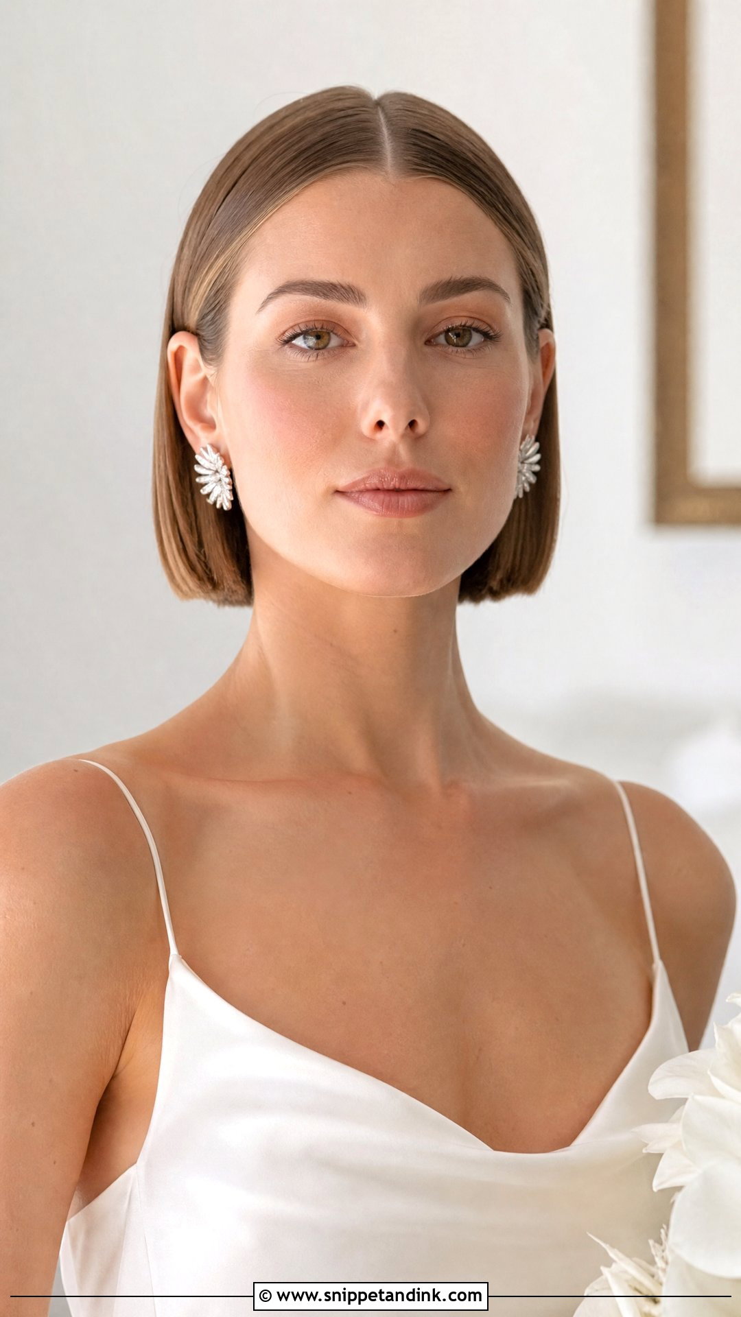 Edgy Bridal Blunt Bob - Snippet and Ink - 15 Edgy Bridal Hair Ideas