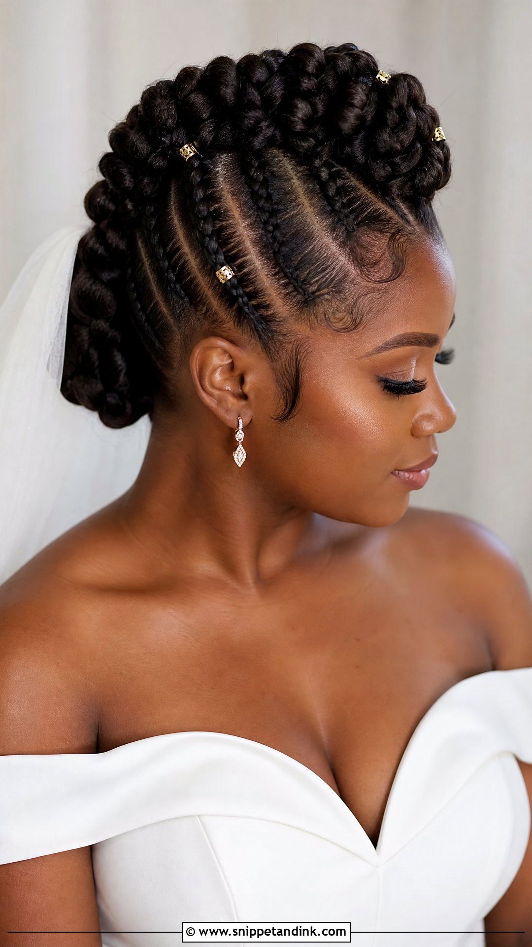 Edgy Bridal Braided Mohawk - Snippet and Ink - 15 Edgy Bridal Hair Ideas