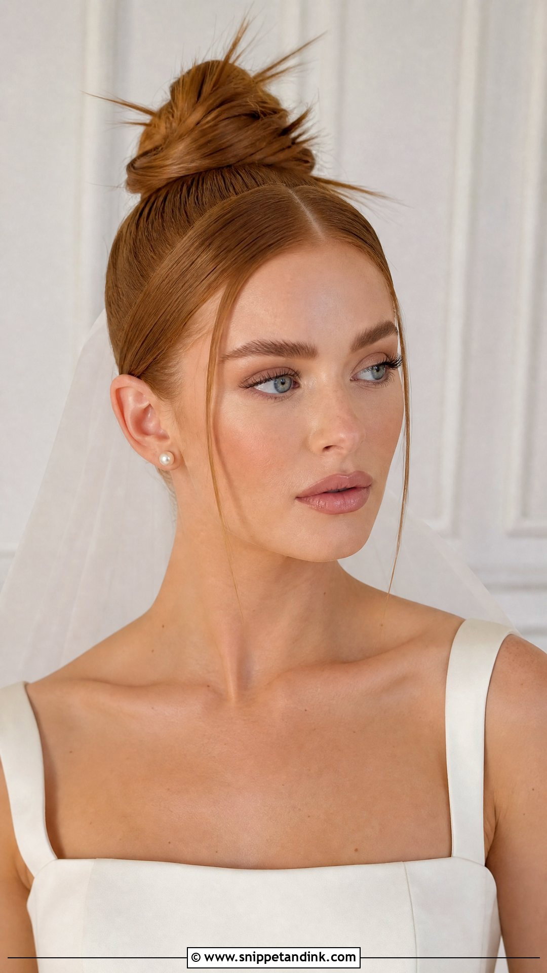 Edgy Bridal Spiky Bun - Snippet and Ink - 15 Edgy Bridal Hair Ideas