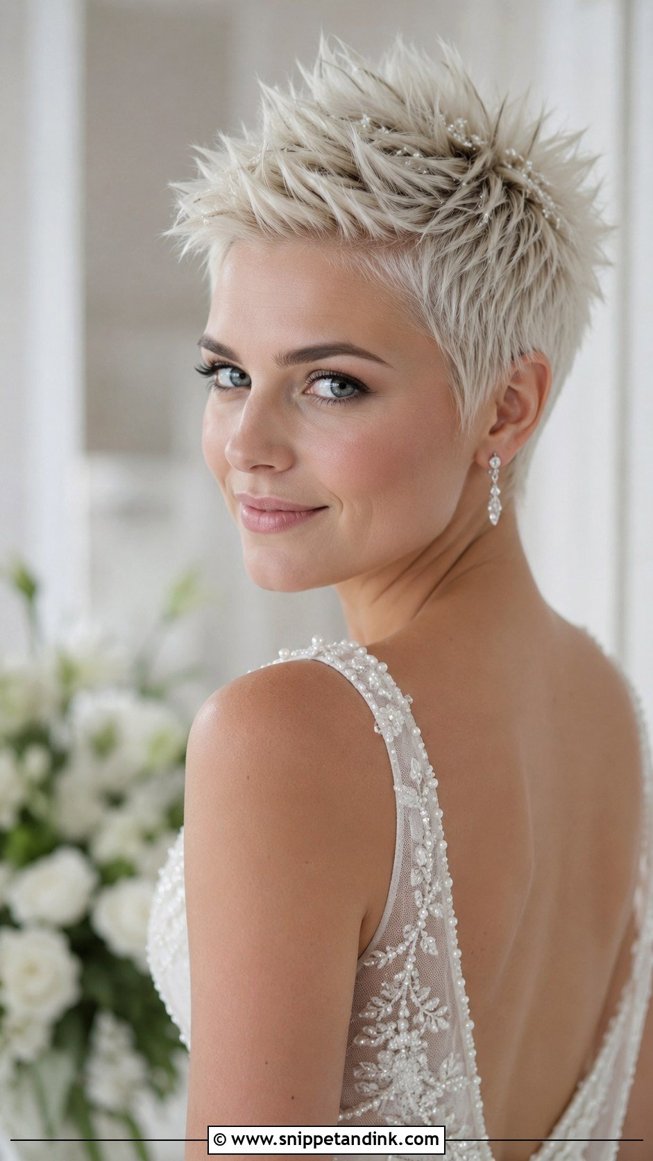 Edgy Spiked Pixie Cut - Snippet and Ink - 25 Pixie Cut Wedding Hair Ideas