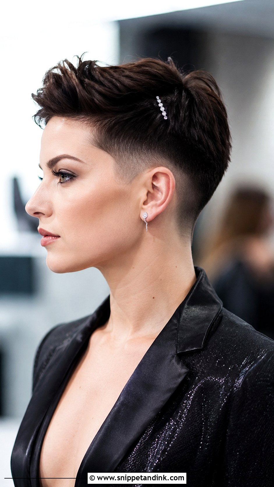 Edgy Undercut Pixie - Snippet and Ink - 30 Wedding Guest Hairstyles for Short Hair