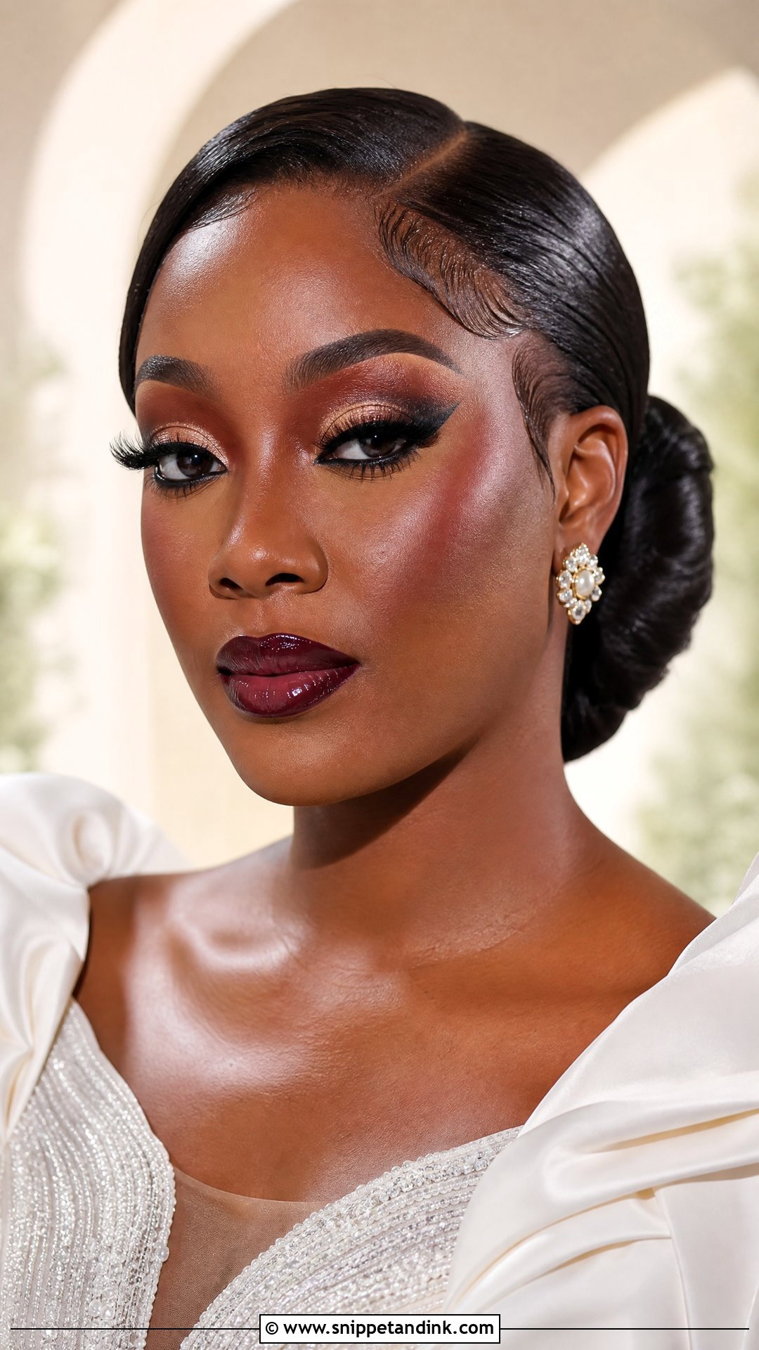 Editorial Black Bridal Makeup - Snippet and Ink - 30 Black Bridal Makeup Ideas