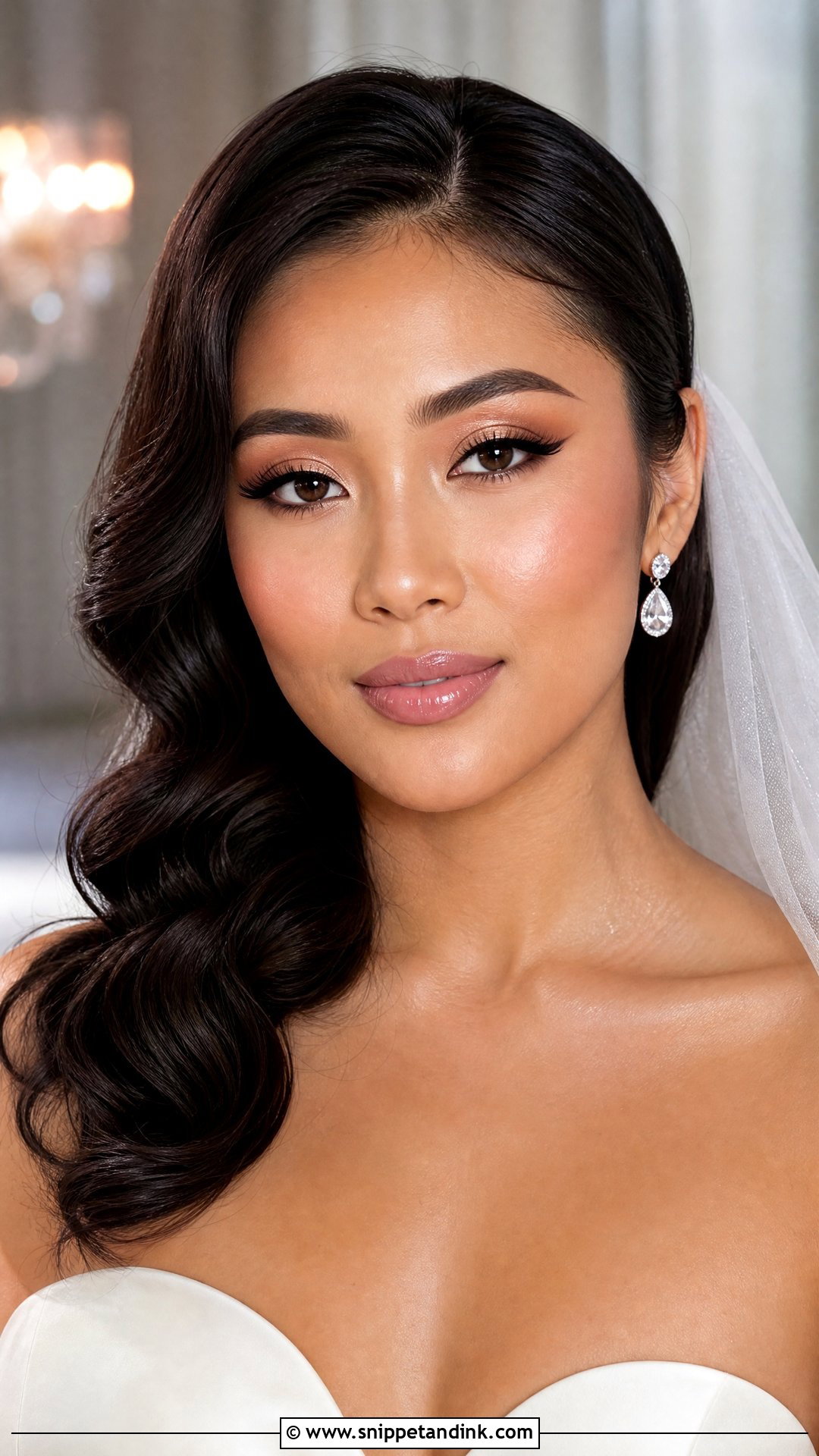 Editorial Bridal Makeup With Soft Cut Crease - Snippet and Ink - 20 Editorial Bridal Makeup Ideas