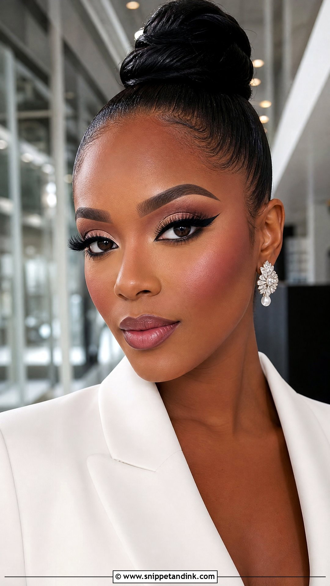 Editorial Glam Bride Makeup - Snippet and Ink - 35 Glam Bride Makeup Ideas