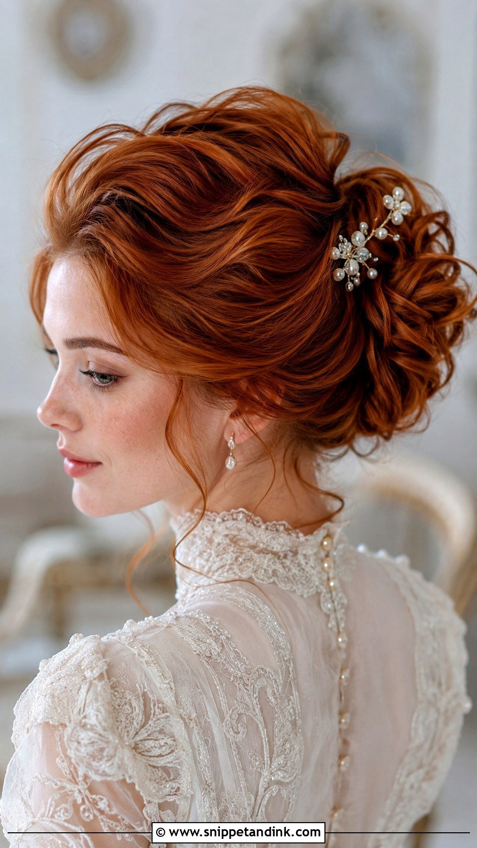 Edwardian Inspired Updo - Snippet and Ink - 30 Wedding Hair Up Ideas