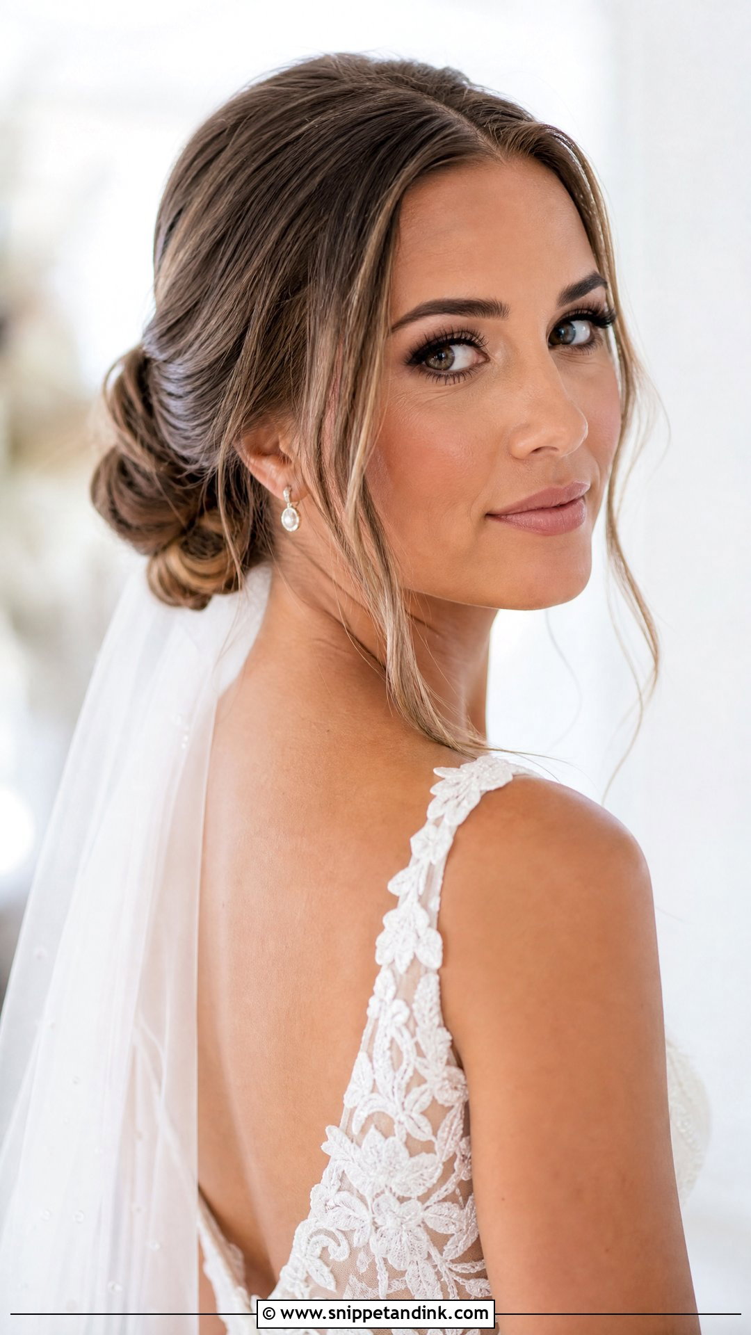 Effortless Low Bun - Snippet and Ink - 20 Wedding Hairstyles 2024