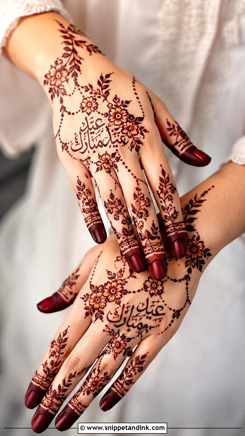 Eid Finger Mehndi Design - Snippet and Ink - 35 Unique Fingers Mehndi Designs