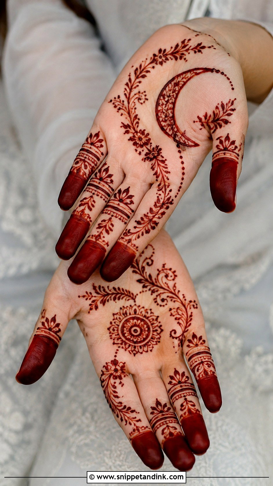 Eid Fingers Mehndi Design - Snippet and Ink - 35 Fingers Mehndi Design Ideas