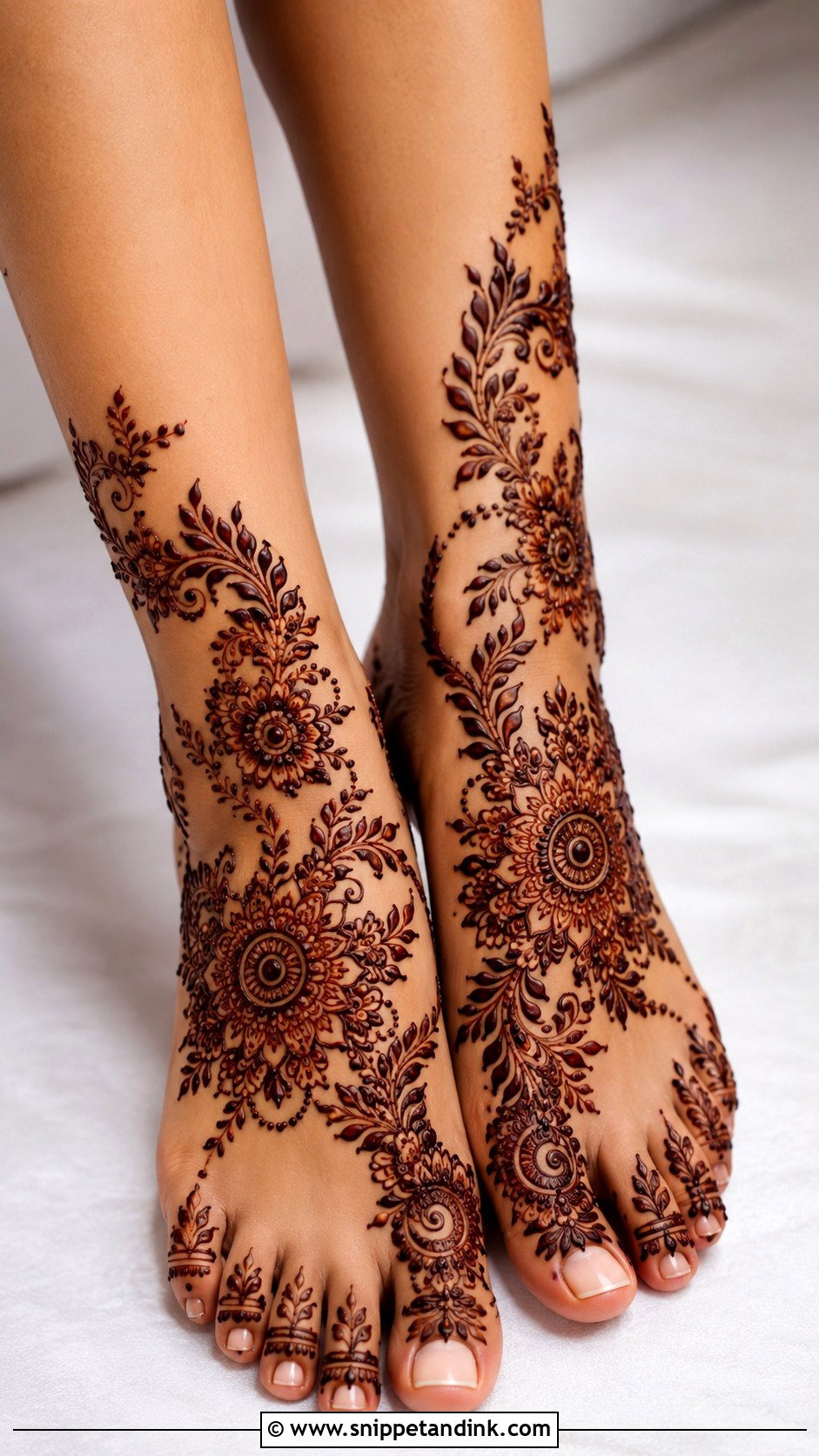 Eid Leg Mehndi Design - Snippet and Ink - 35 Leg Mehndi Design Ideas