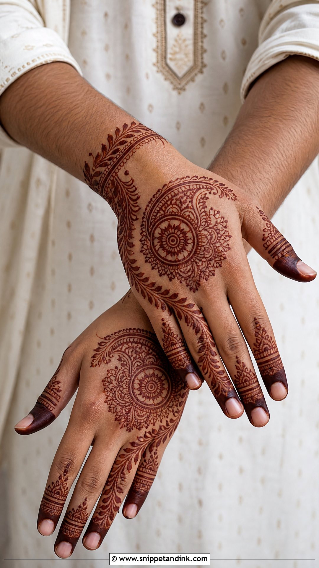 Eid Men Mehndi Design - Snippet and Ink - 25 Men Mehndi Designs