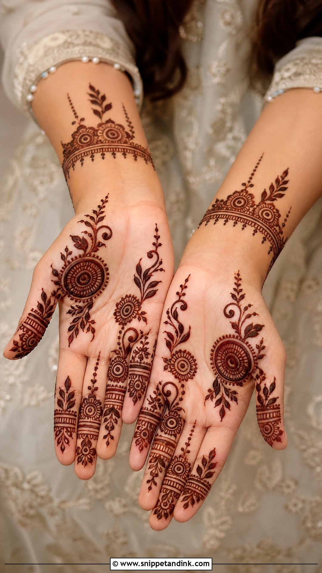 Eid Palm Mehndi Design - Snippet and Ink - 35 Palm Mehndi Design Ideas
