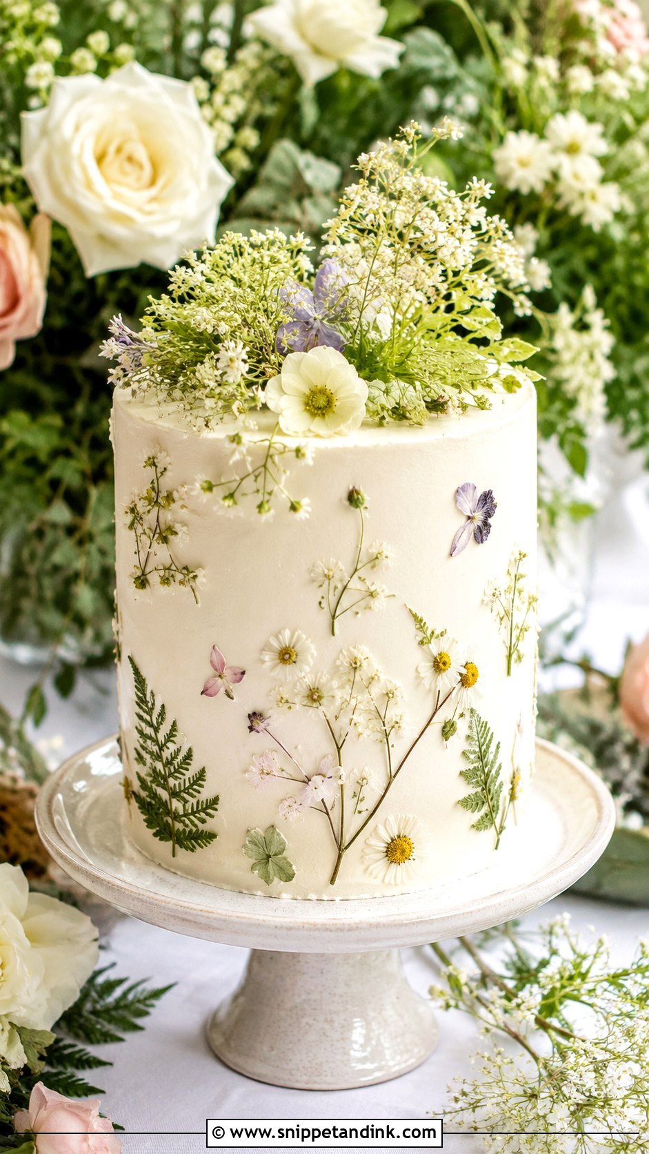 Elderflower Sponge Wedding Cake - Snippet and Ink - 25 Sponge Cake Wedding Cakes