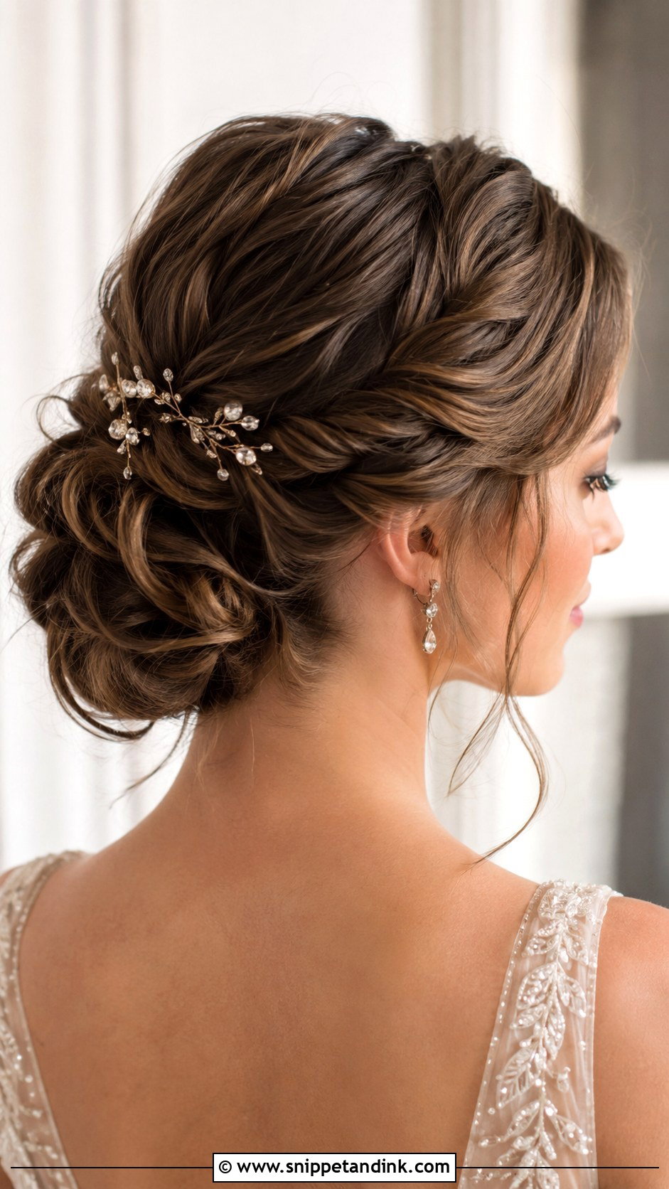 Elegant Bob Updo With Twist - Snippet and Ink - 25 Bob Wedding Hair Ideas