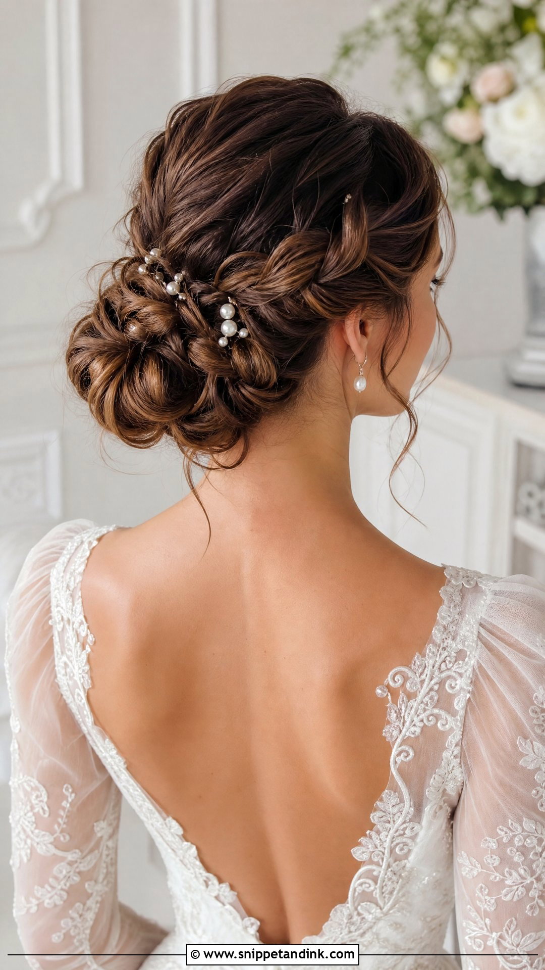 Elegant Braided Bun - Snippet and Ink - 20 Hairstyle for Bridal Ideas