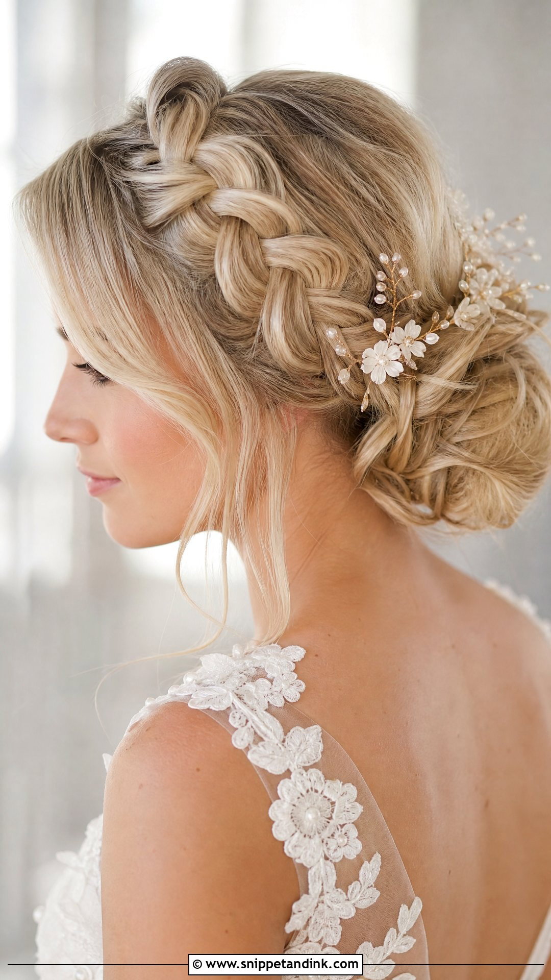 Elegant Brautfrisur Crown Braid - Snippet and Ink - 15 Brautfrisur Elegant