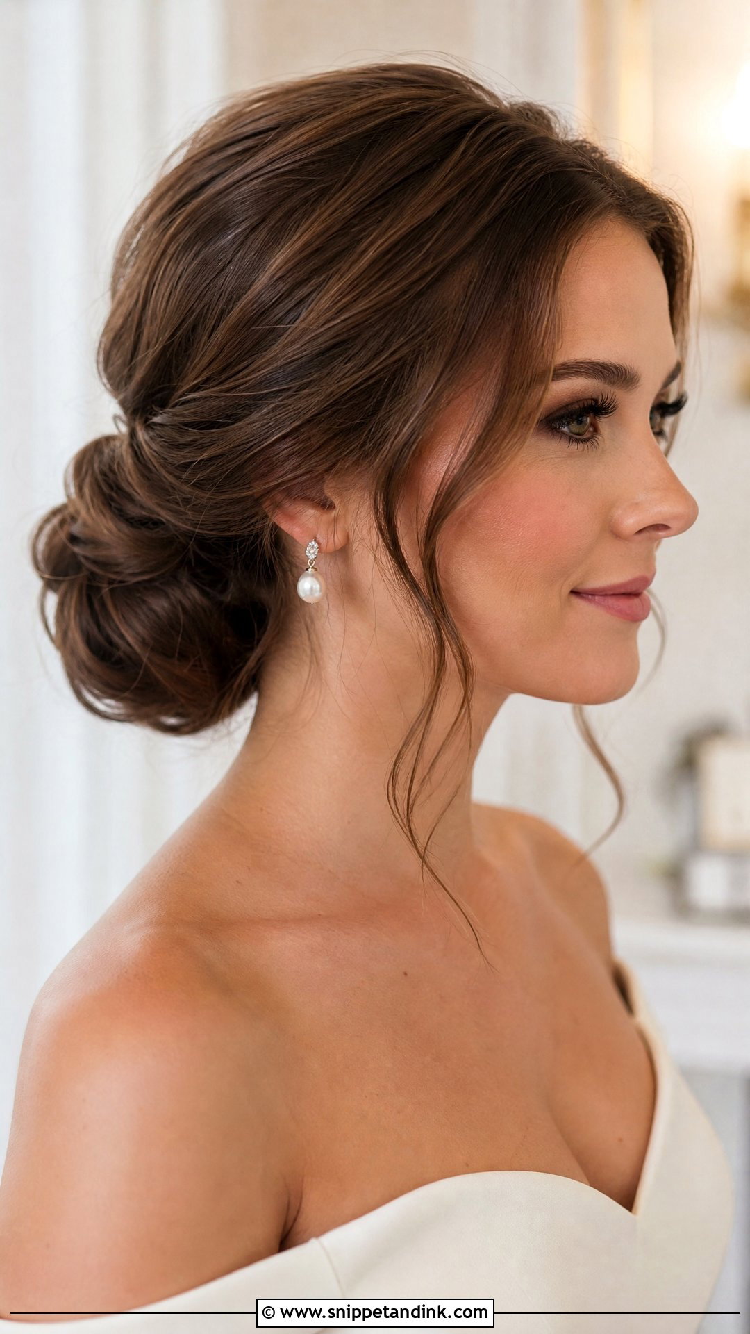 Elegant Brautfrisur Low Bun - Snippet and Ink - 15 Brautfrisur Elegant