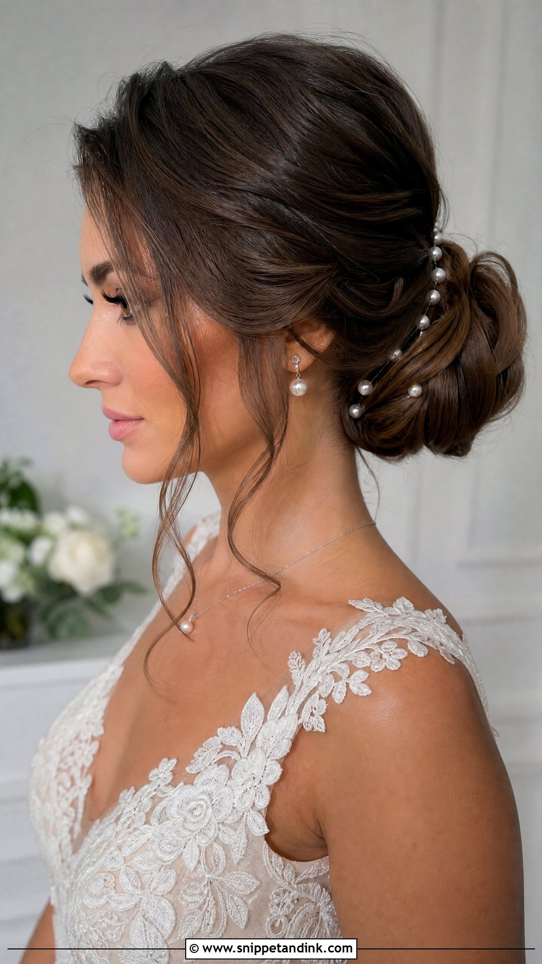 Elegant Brautfrisur With Pearls - Snippet and Ink - 15 Brautfrisur Elegant