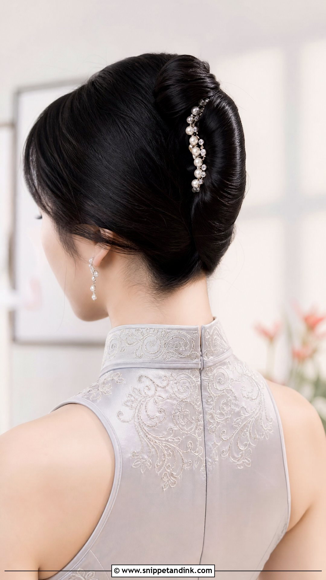 Elegant French Twist - Snippet and Ink - 25 Asian Wedding Hair Ideas