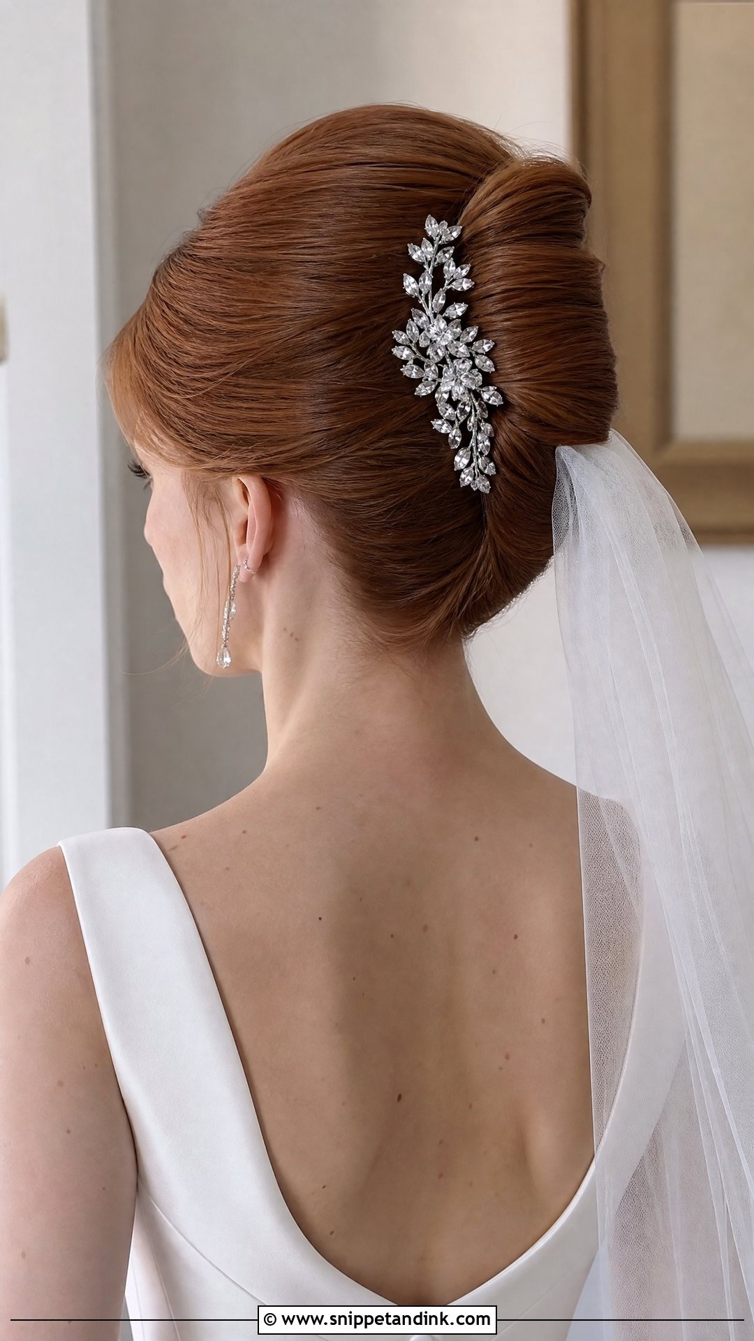 Elegant French Twist - Snippet and Ink - 20 Wedding Hair Inspo Ideas