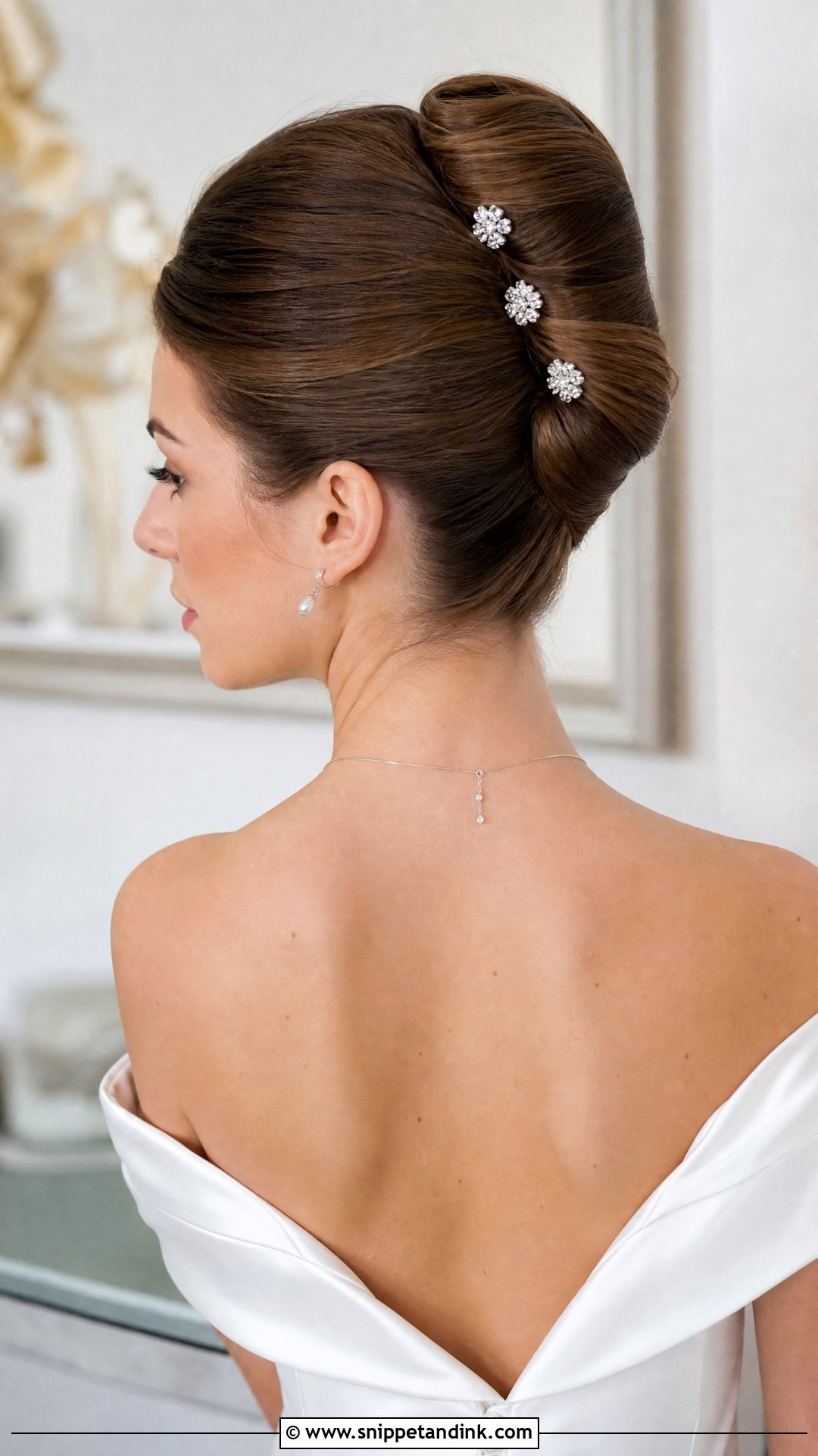 Elegant French Twist Bridal Updo - Snippet and Ink - 20 Classic Bridal Hair Ideas