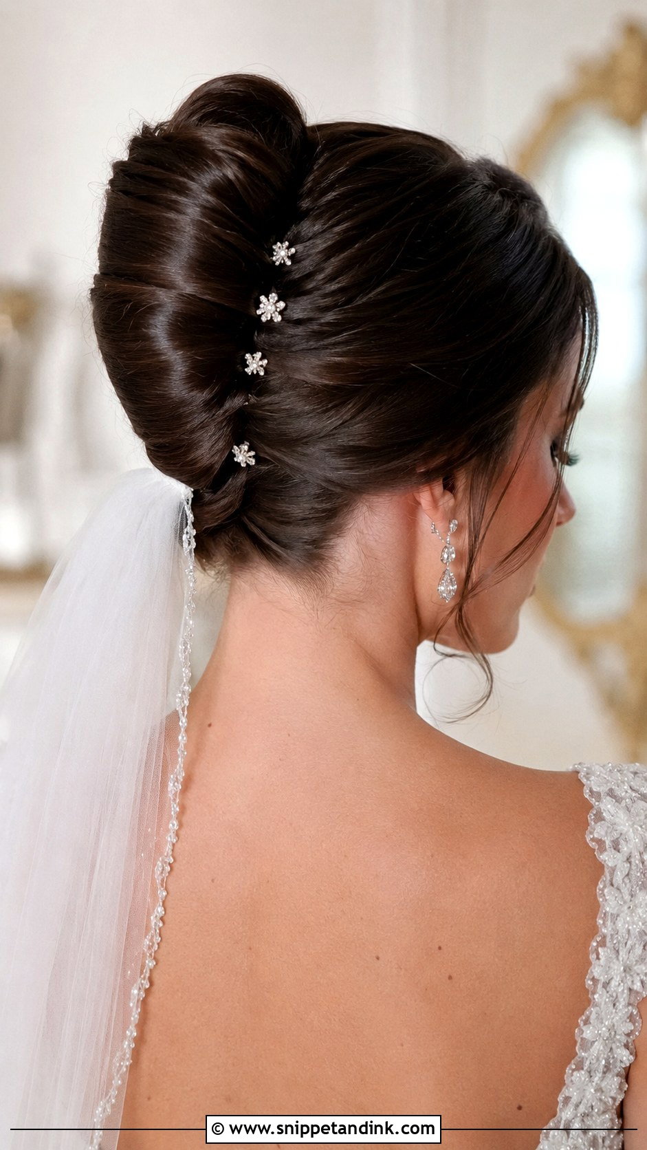 Elegant French Twist Updo - Snippet and Ink - 20 Easy Wedding Updos for Medium Hair