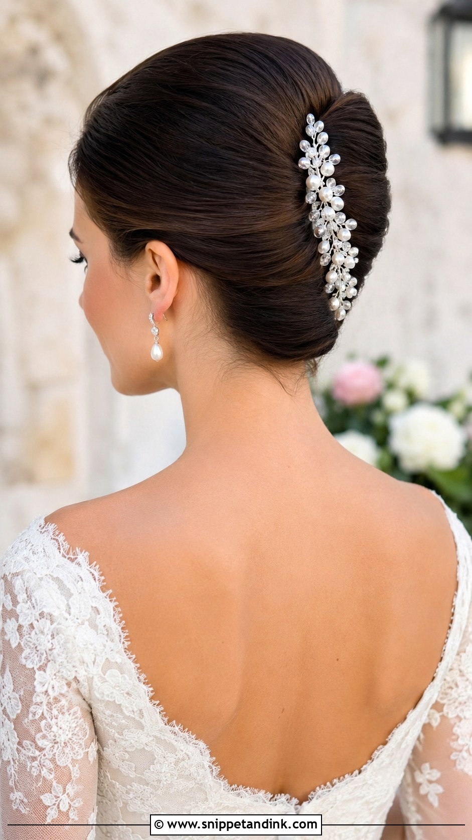 Elegant French Twist Updo - Snippet and Ink - 20 Medium Hair Updo for Wedding Ideas