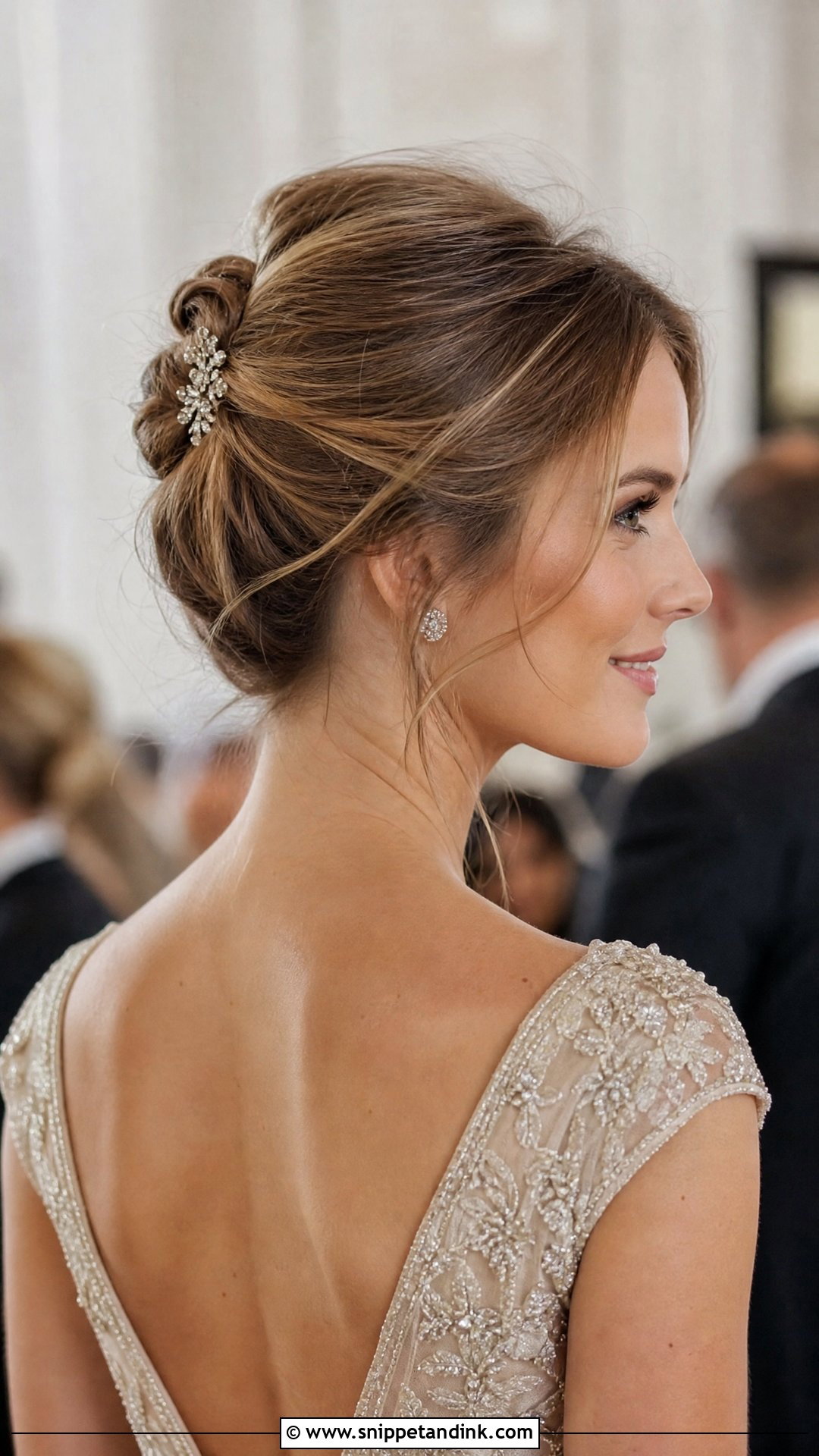 Elegant French Twist Updo - Snippet and Ink - 20 Mother of the Bride Hairstyles Over 50 Mom Wedding Hairs