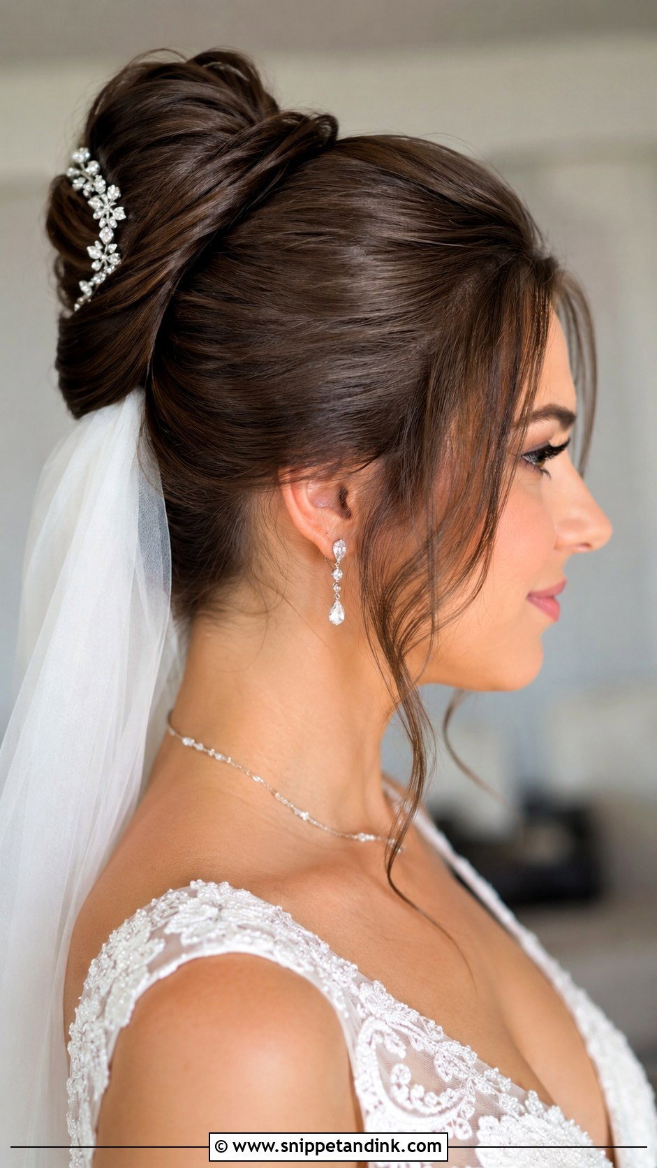 Elegant French Twist Updo - Snippet and Ink - 20 Wedding Hairdos for Medium Length