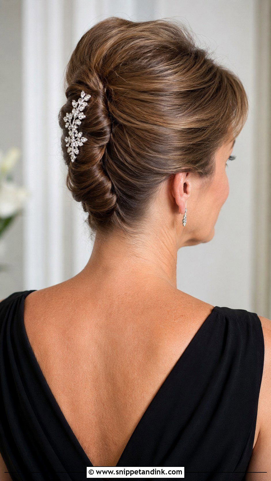 Elegant French Twist Updo - Snippet and Ink - 25 Mom Wedding Hair Ideas