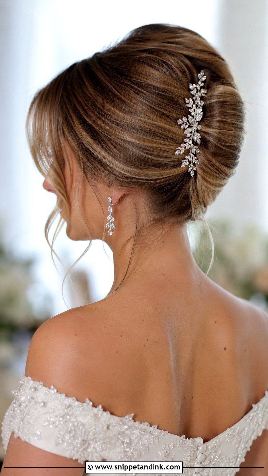 Elegant French Twist Updo - Snippet and Ink - 25 Romantic Wedding Hair Ideas