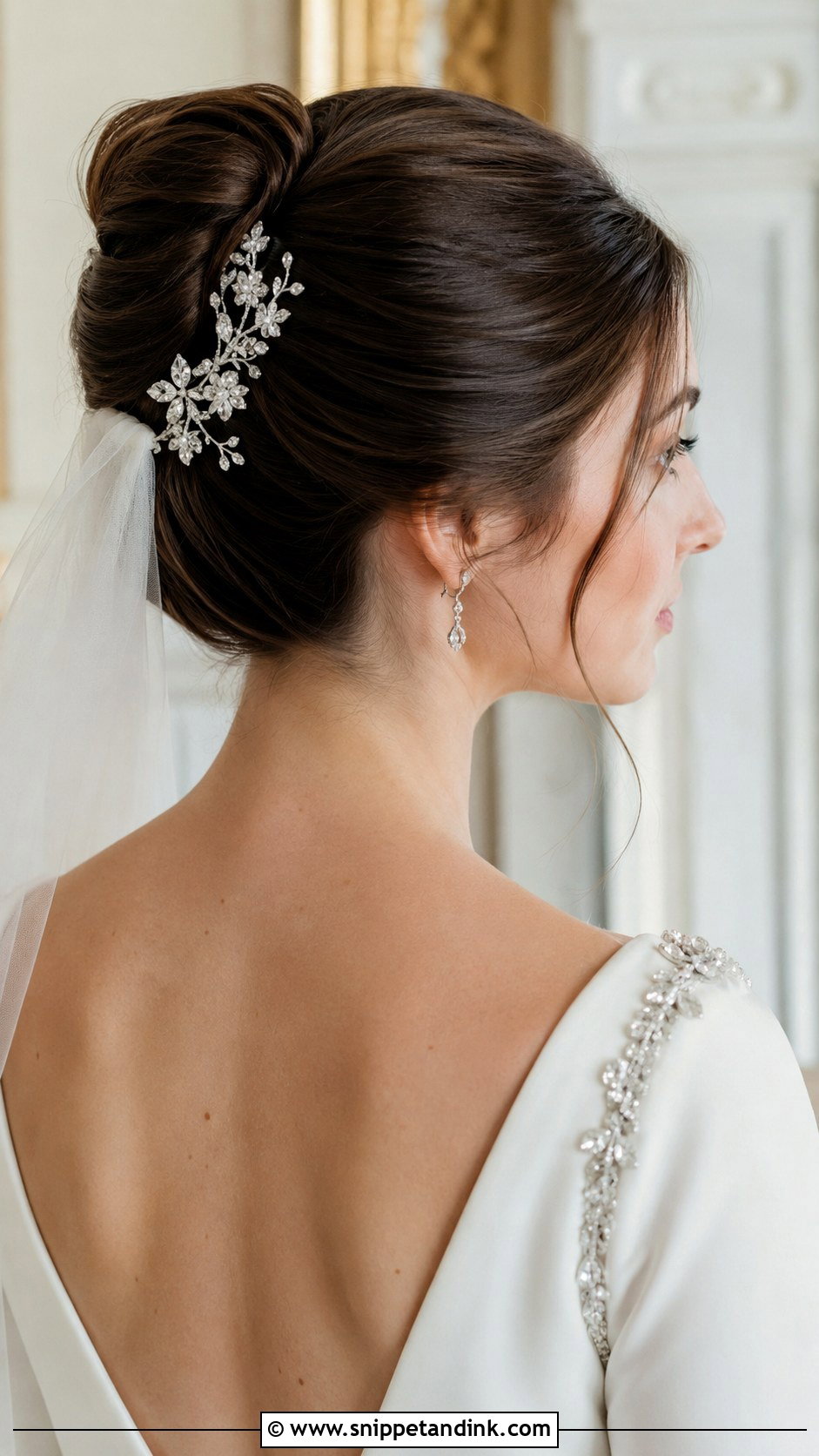 Elegant French Twist Wedding Hair for Round Face - Snippet and Ink - 25 Wedding Hair for Round Face Ideas