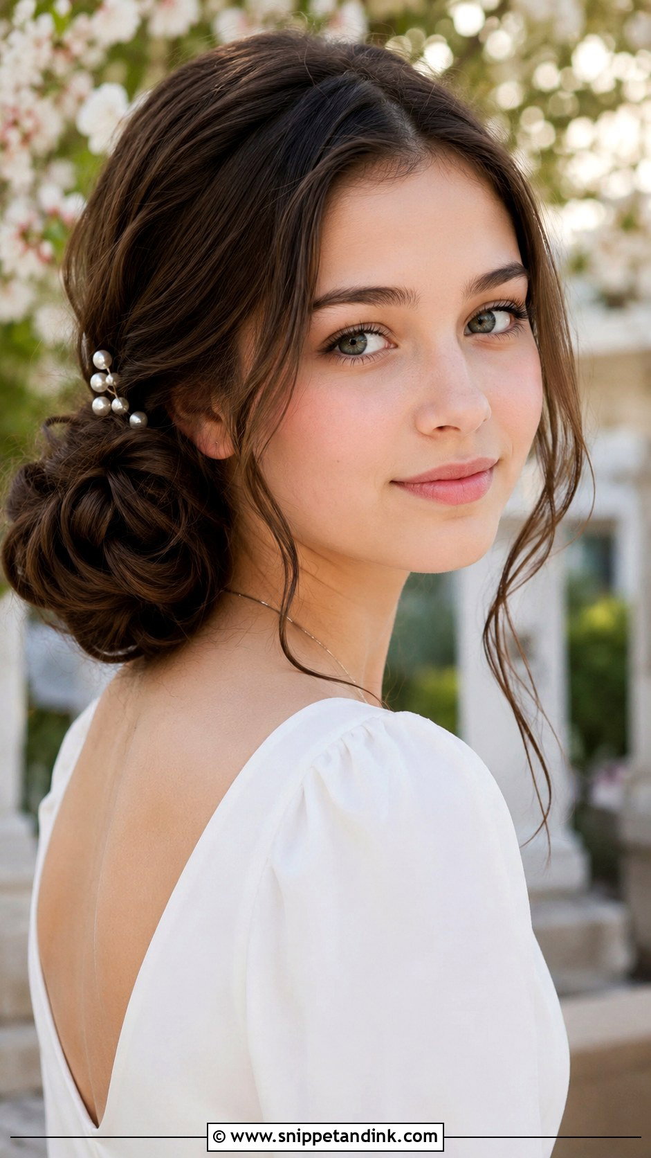 Elegant Low Side Bun - Snippet and Ink - 25 Confirmation Hairstyles