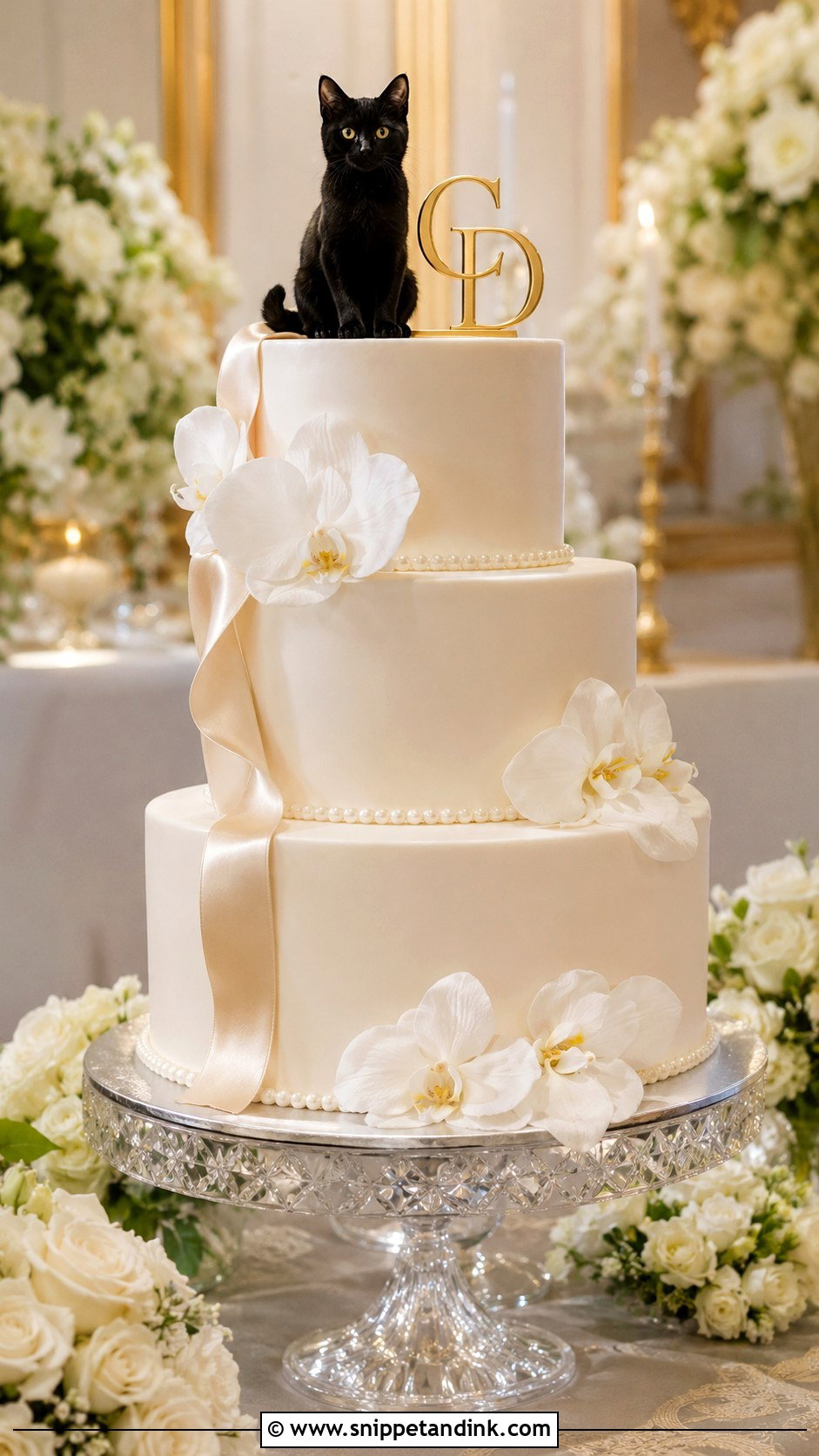 Elegant Pet Wedding Cake - Snippet and Ink - 20 Pets on Wedding Cake Ideas