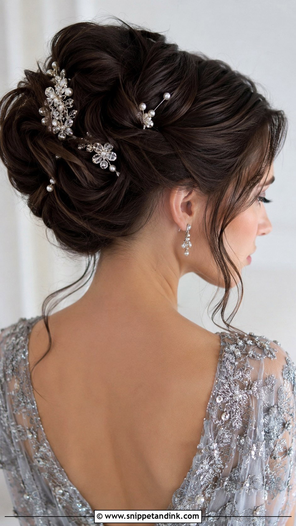Elegant Pinned Updo With Accessories - Snippet and Ink - 25 Mother of the Bride Hair Updo Ideas