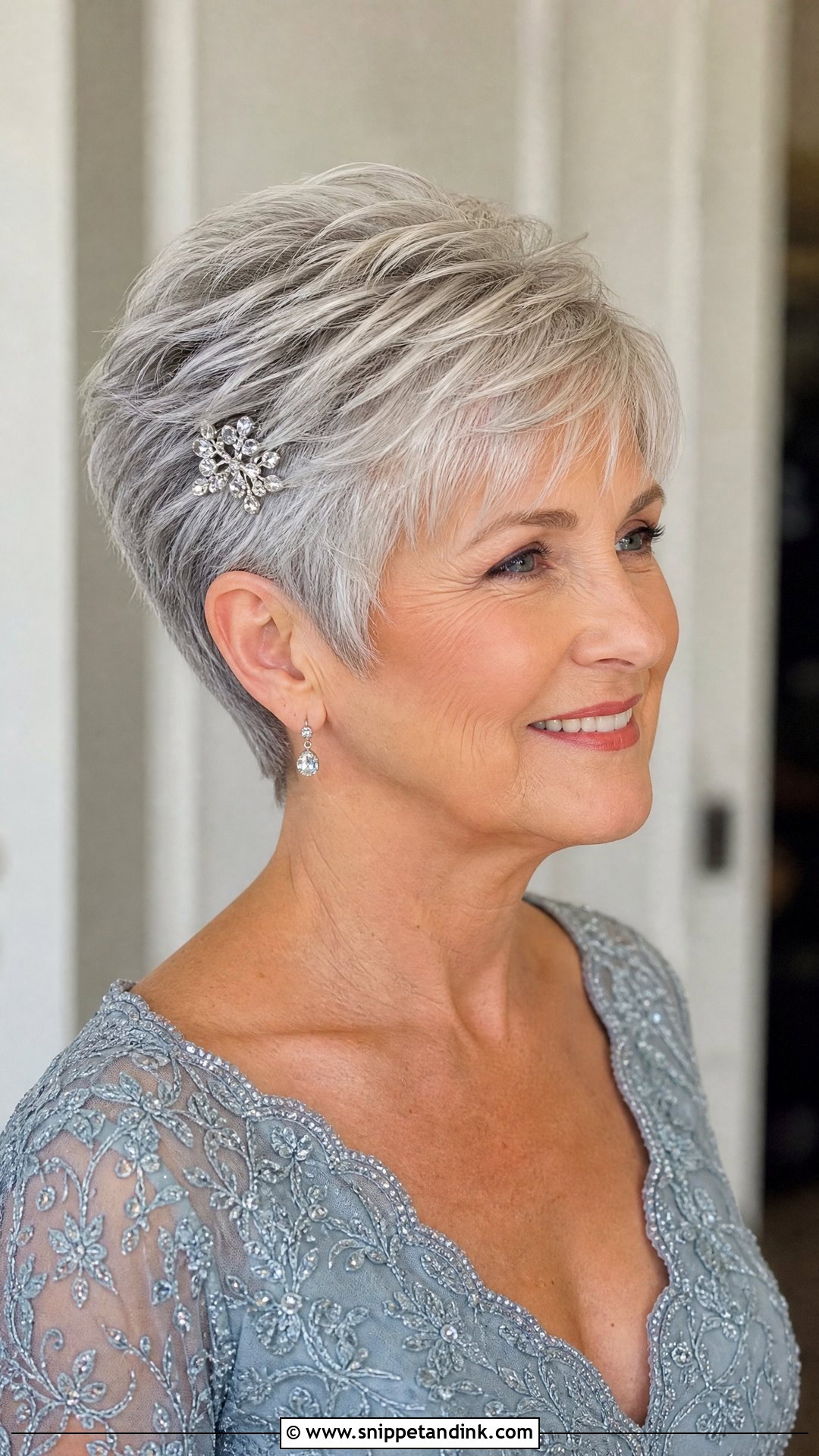 Elegant Pixie Cut Styling - Snippet and Ink - 20 Mother Hairstyles for Wedding