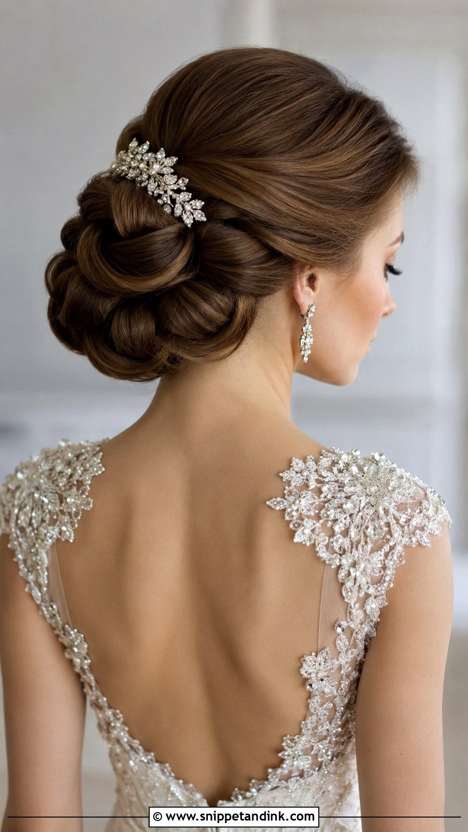 Elegant Rolled Updo - Snippet and Ink - 25 Bridal Updos for Long Hair