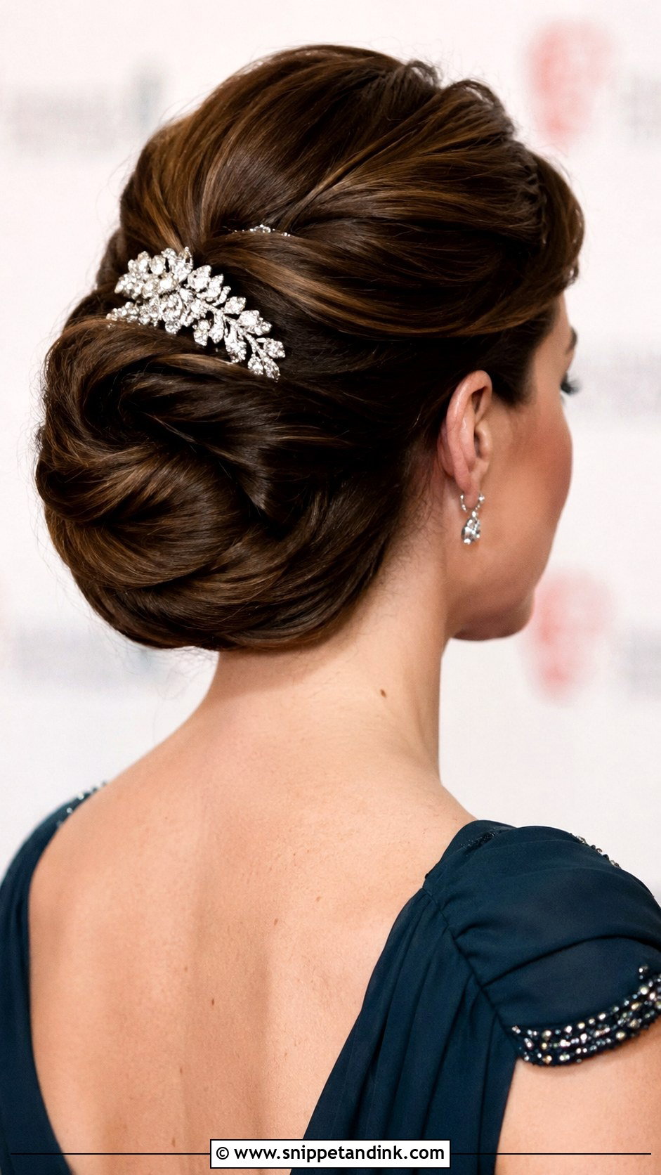 Elegant Rolled Updo - Snippet and Ink - 25 Hair Up Dos for Weddings