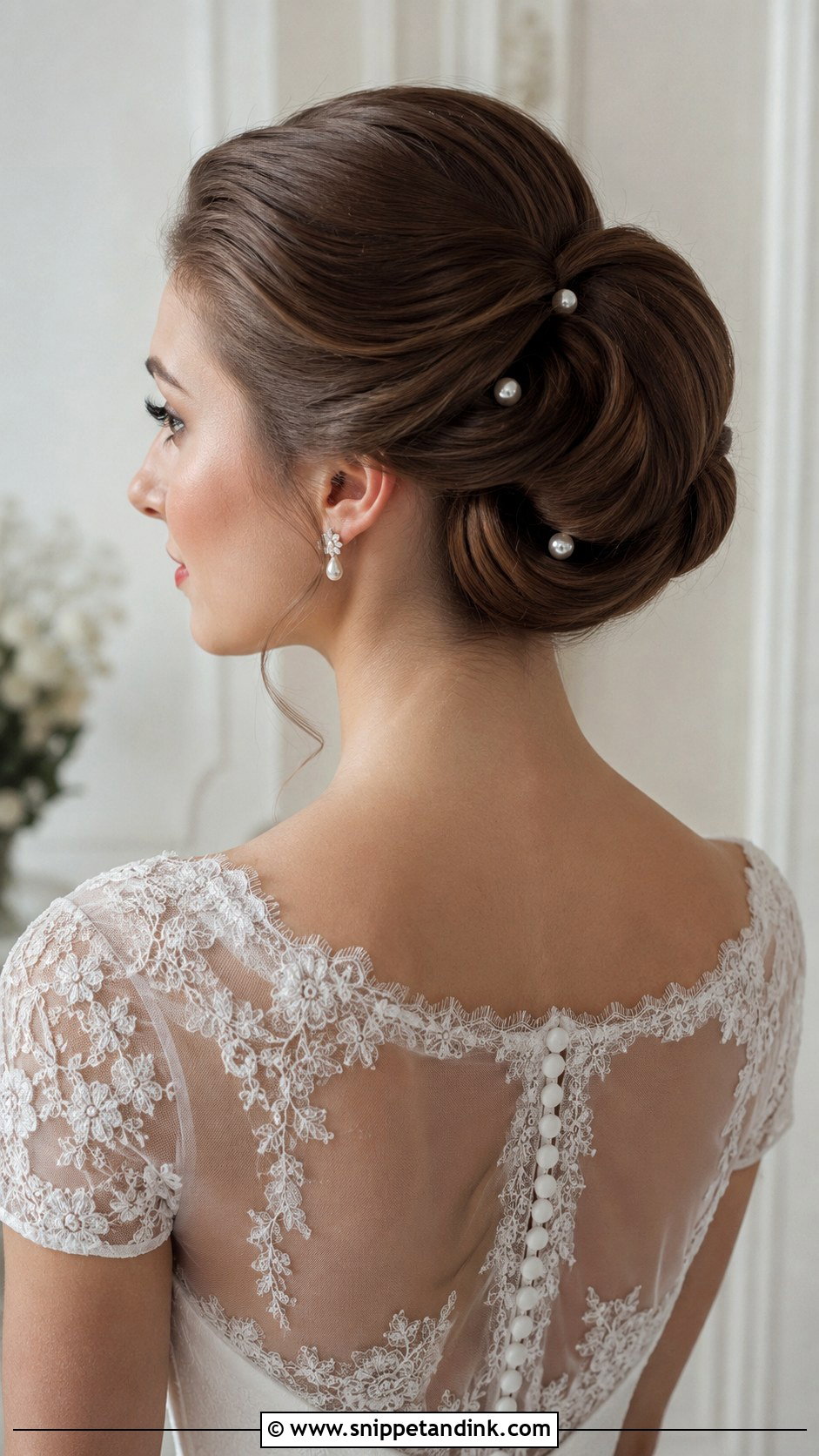 Elegant Rolled Updo - Snippet and Ink - 25 Wedding Hair Updo Front View Ideas
