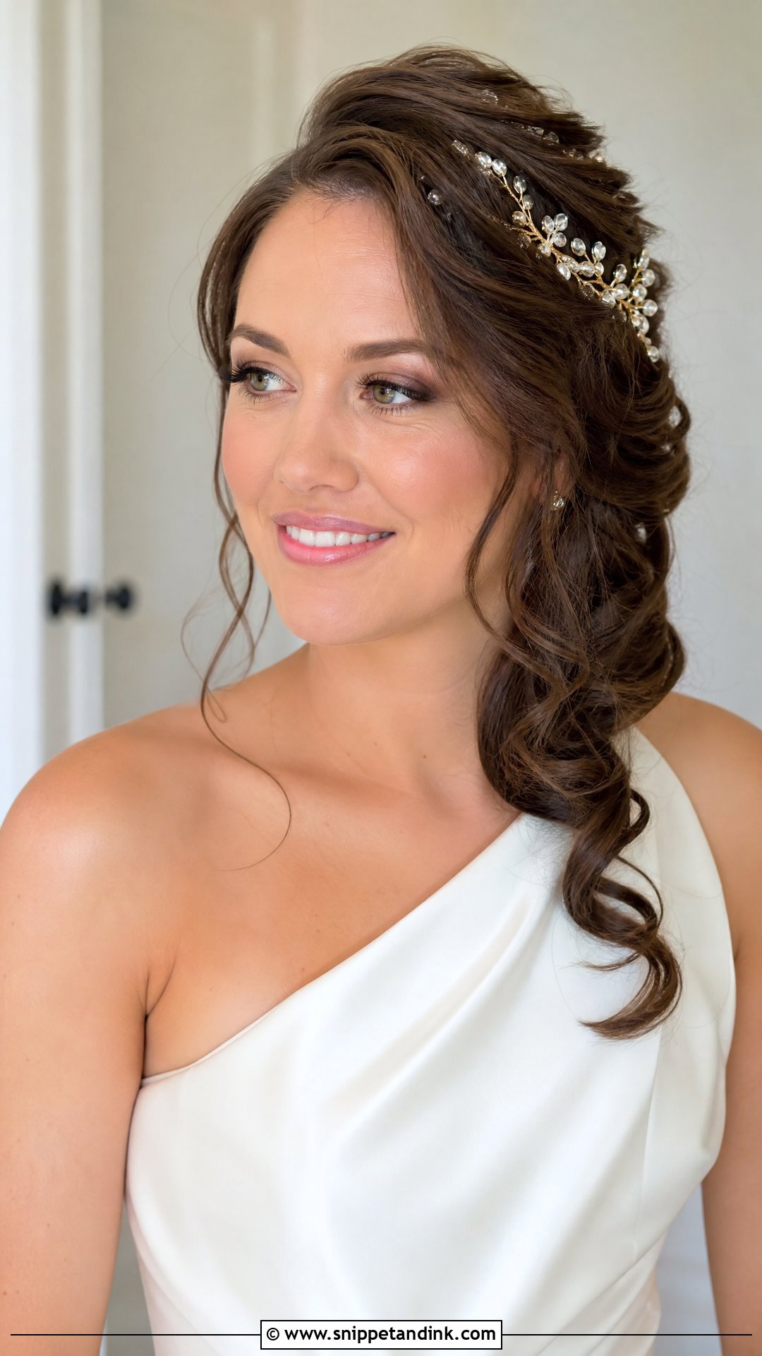 Elegant Side Swept Updo - Snippet and Ink - 20 Bridal Hair Design Ideas