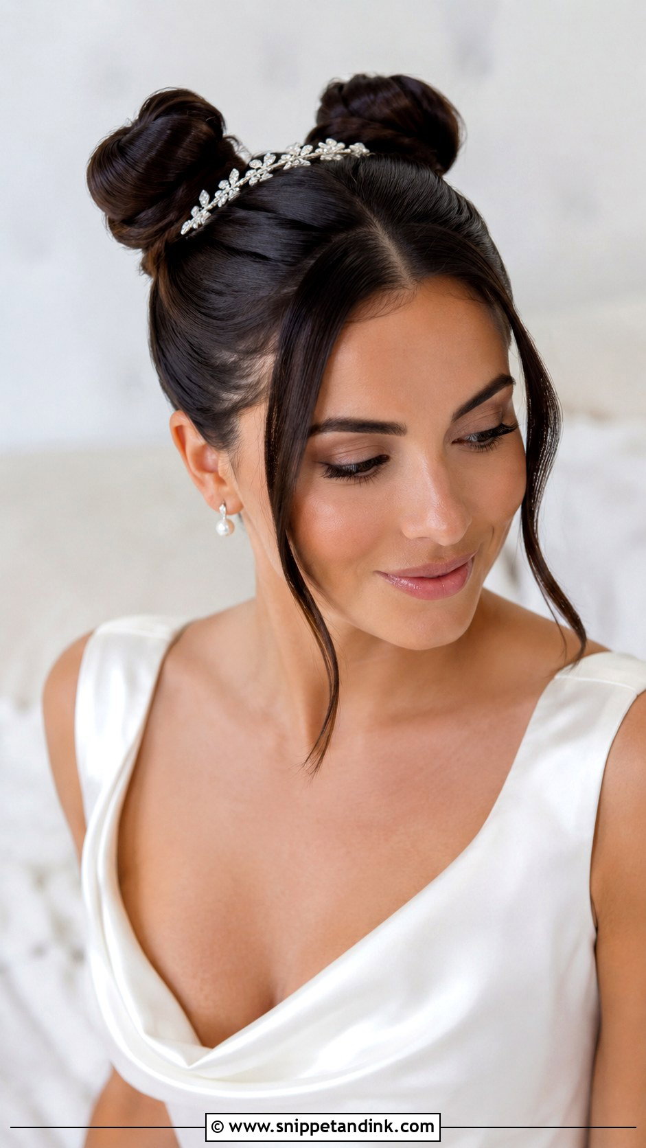 Elegant Space Buns Wedding Hair - Snippet and Ink - 15 Space Buns Wedding Hair