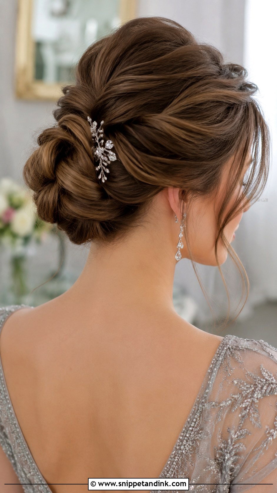 Elegant Twisted Bun - Snippet and Ink - 30 Mom of Bride Hairstyles