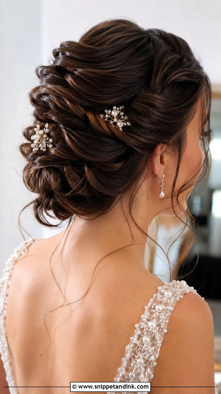 Elegant Twisted Updo for Long Hair - Snippet and Ink - 30 Hairstyles for Long Hair Wedding