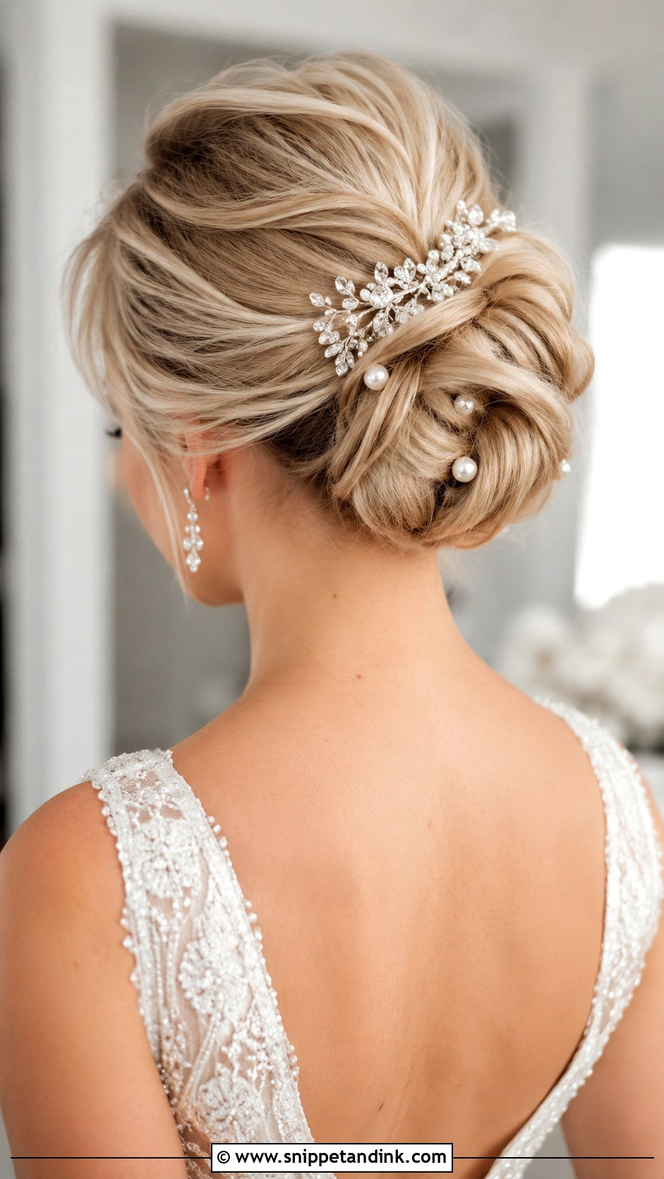 Elegant Updo With Hair Accessories - Snippet and Ink - 20 Hair Up for Wedding Ideas