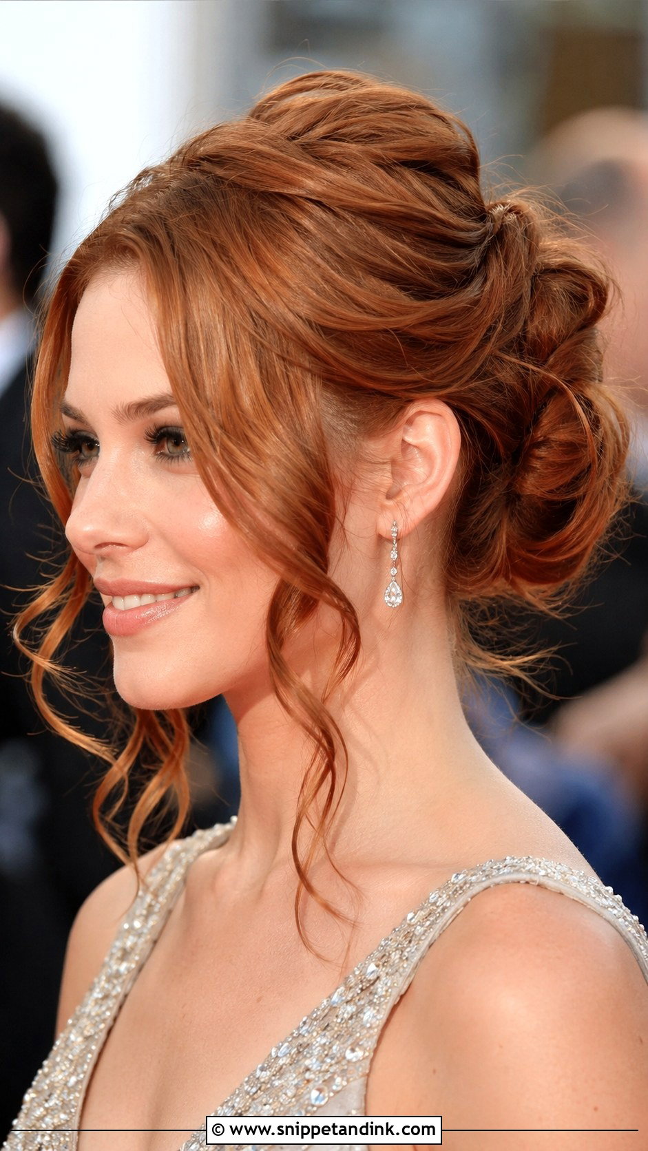 Elegant Updo With Tendrils - Snippet and Ink - 30 Hairstyles for Engagement