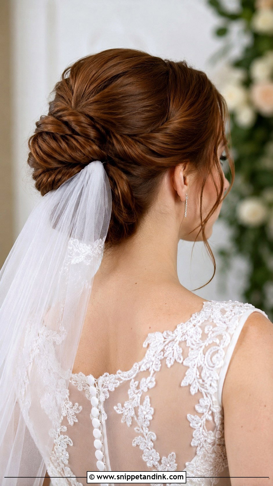 Elegant Updo With Veil - Snippet and Ink - 35 Wedding Hair Updo Ideas