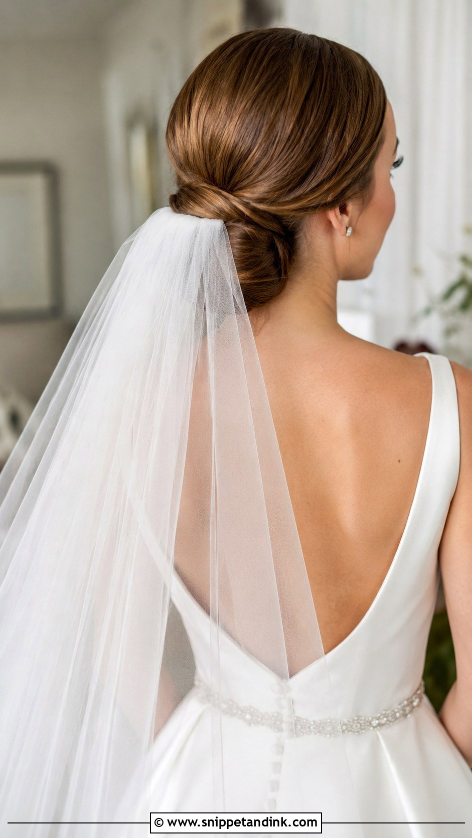 Elegant Updo With Veil - Snippet and Ink - 20 Wedding Hair Up Bride Ideas